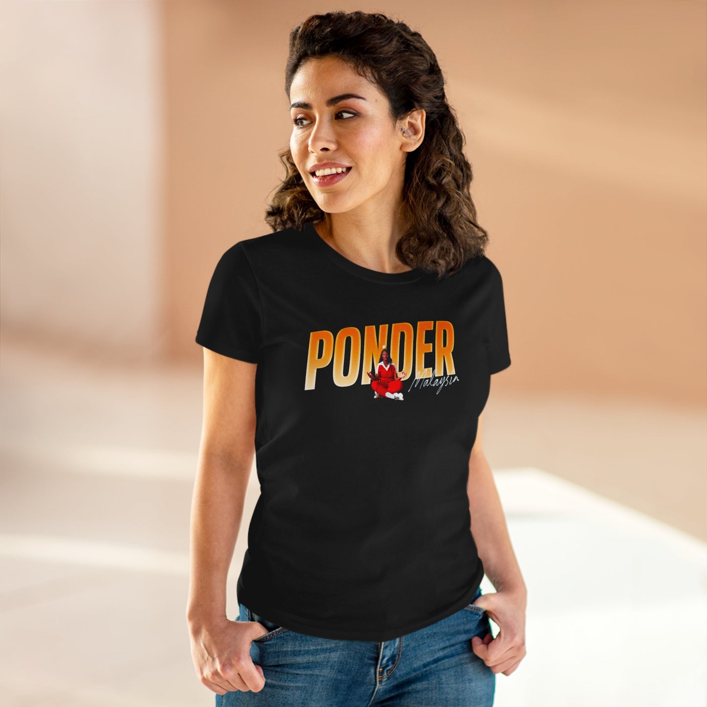 Malaysia Ponder Cursive Combo Women's Tee
