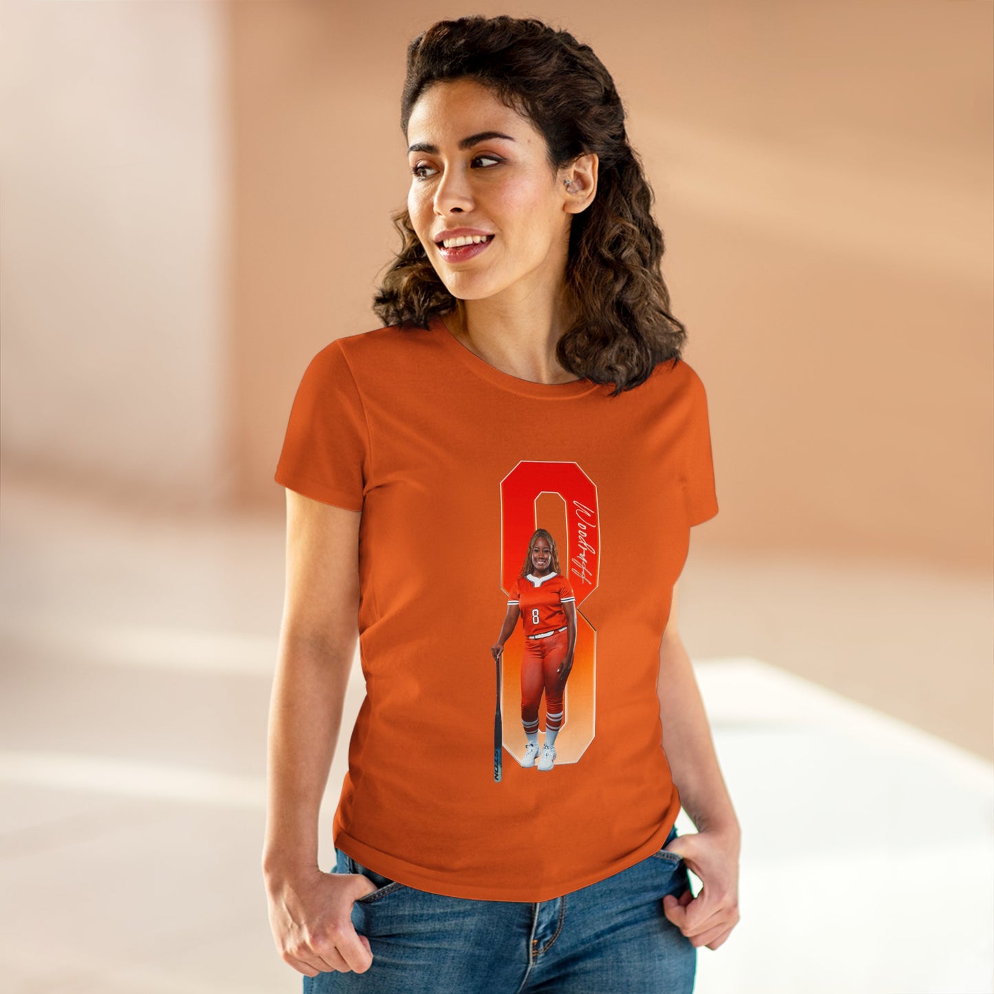 Kennedy Woodruff Player Icon Number Women's Tee