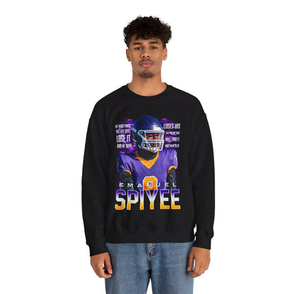 Emanuel Spiyee Featured Quote Crewneck Sweatshirt