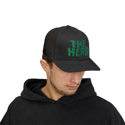 The Herd Black Snapback Trucker Cap
