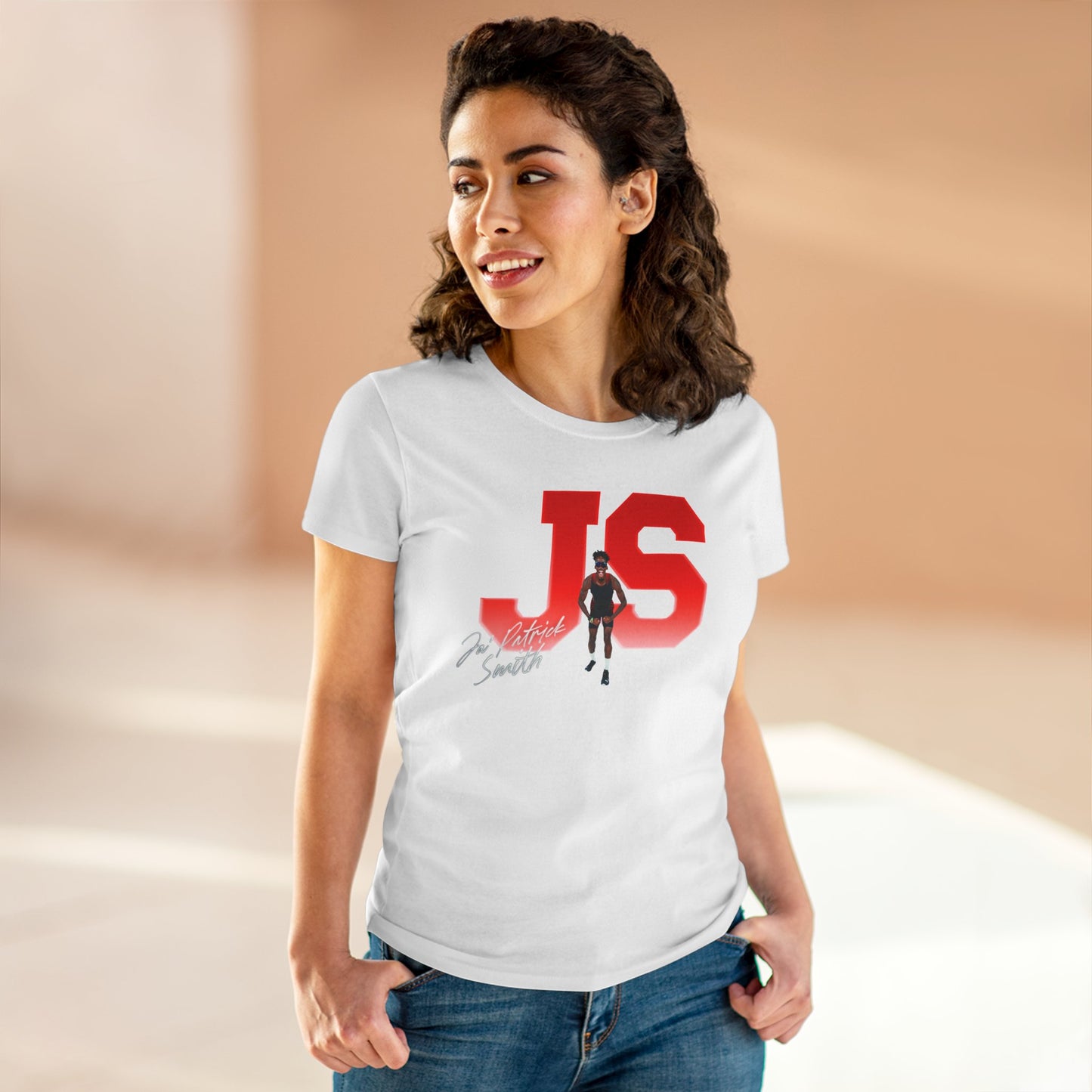 Ja'Patrick Smith Big Initials Colored Women's Tee