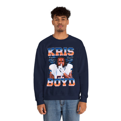 Kris Boyd Featured Quote Crewneck Sweatshirt