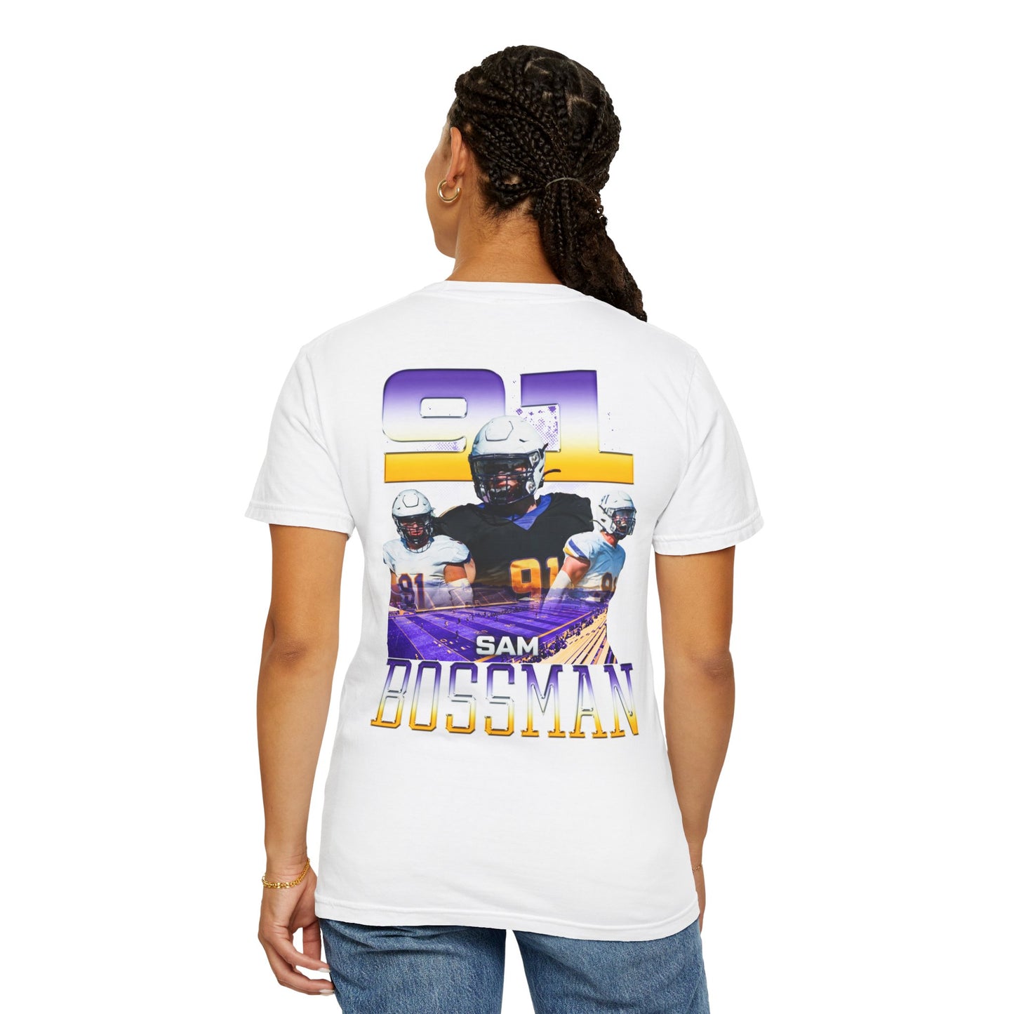 Sam Bossman Logo Front & Back Premium Tee