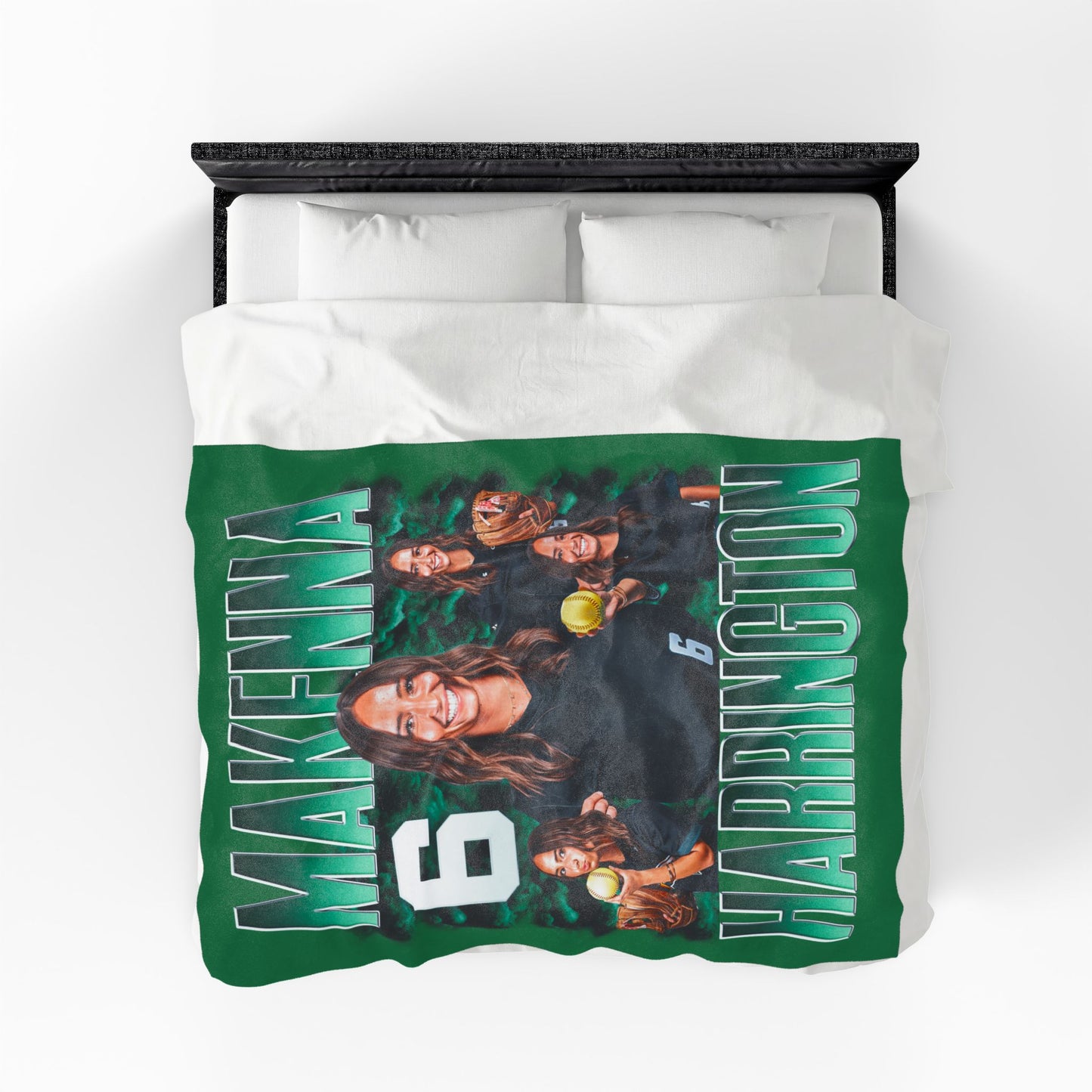 Makenna Harrington Single Color Combo 60"-80" Plush Blanket