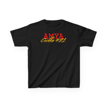 Amya Griffin Cursive Name & Number Kids Tee