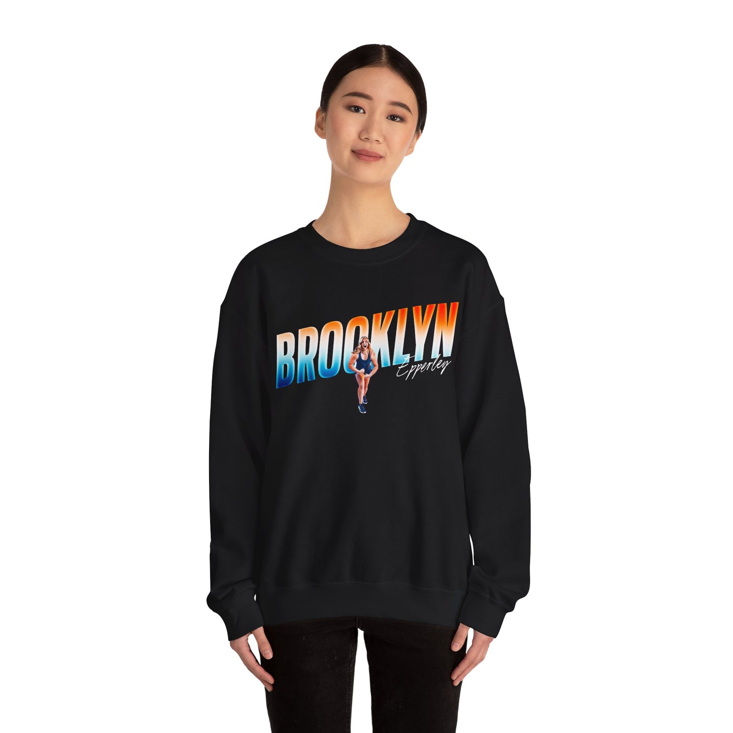Brooklyn Epperley Cursive Combo Crewneck Sweatshirt
