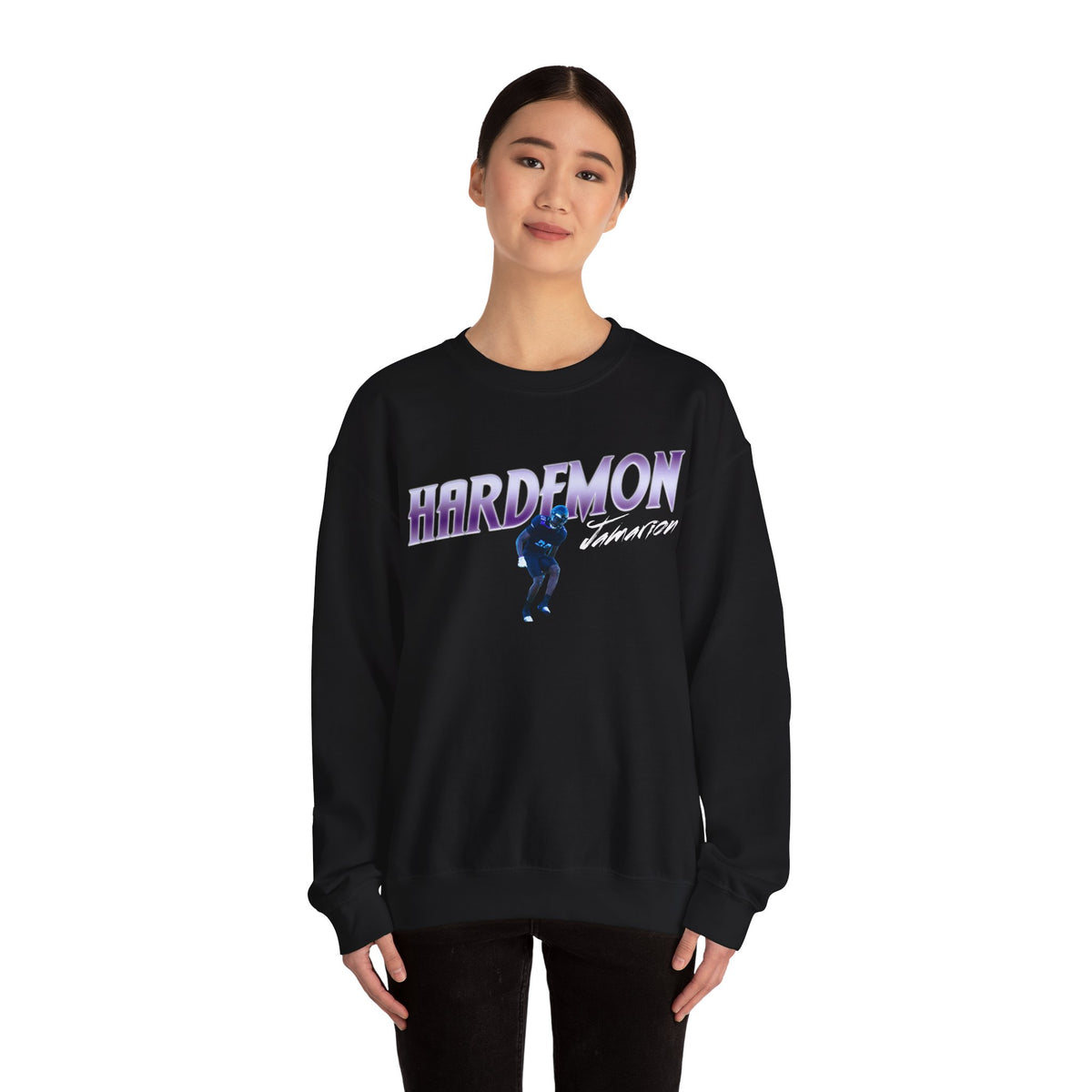 Jamarion Hardemon Cursive Combo Colored Crewneck Sweatshirt