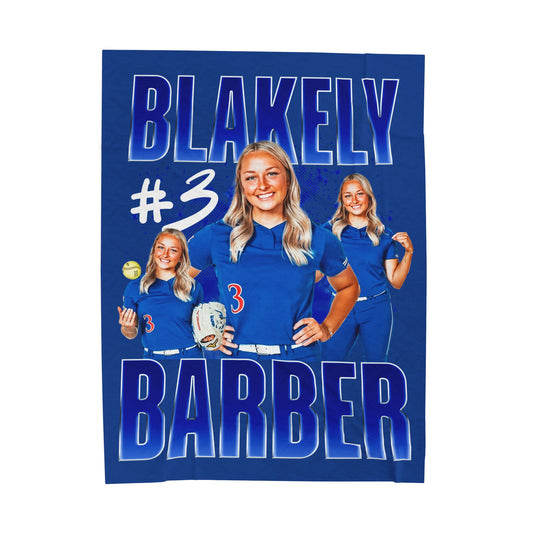 Blakely Barber 60"-80" Plush Blanket
