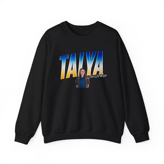 Talya Stonebreaker Cursive Combo Colored Crewneck Sweatshirt