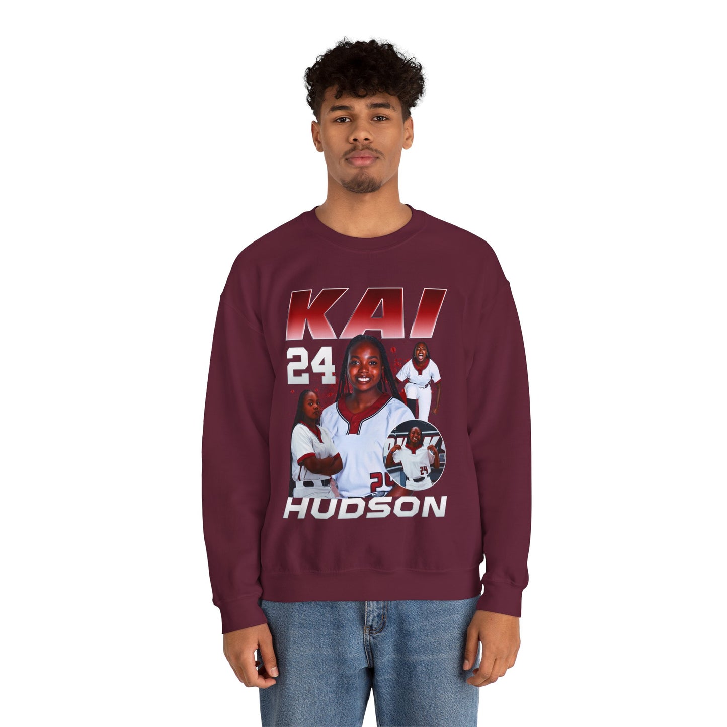 Kai Hudson First Name Highlight Crewneck Sweatshirt