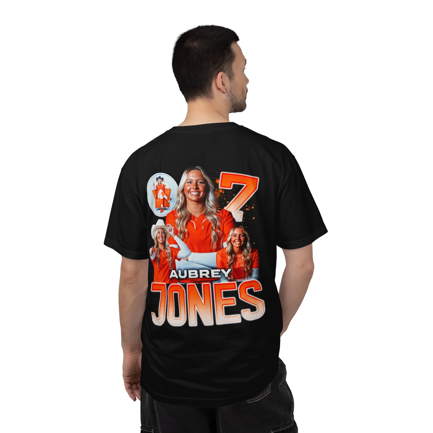 Aubrey Jones Logo Front & Back Premium Tee