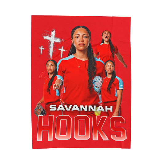 Savannah Hooks Faith Based 60"-80" Plush Blanket