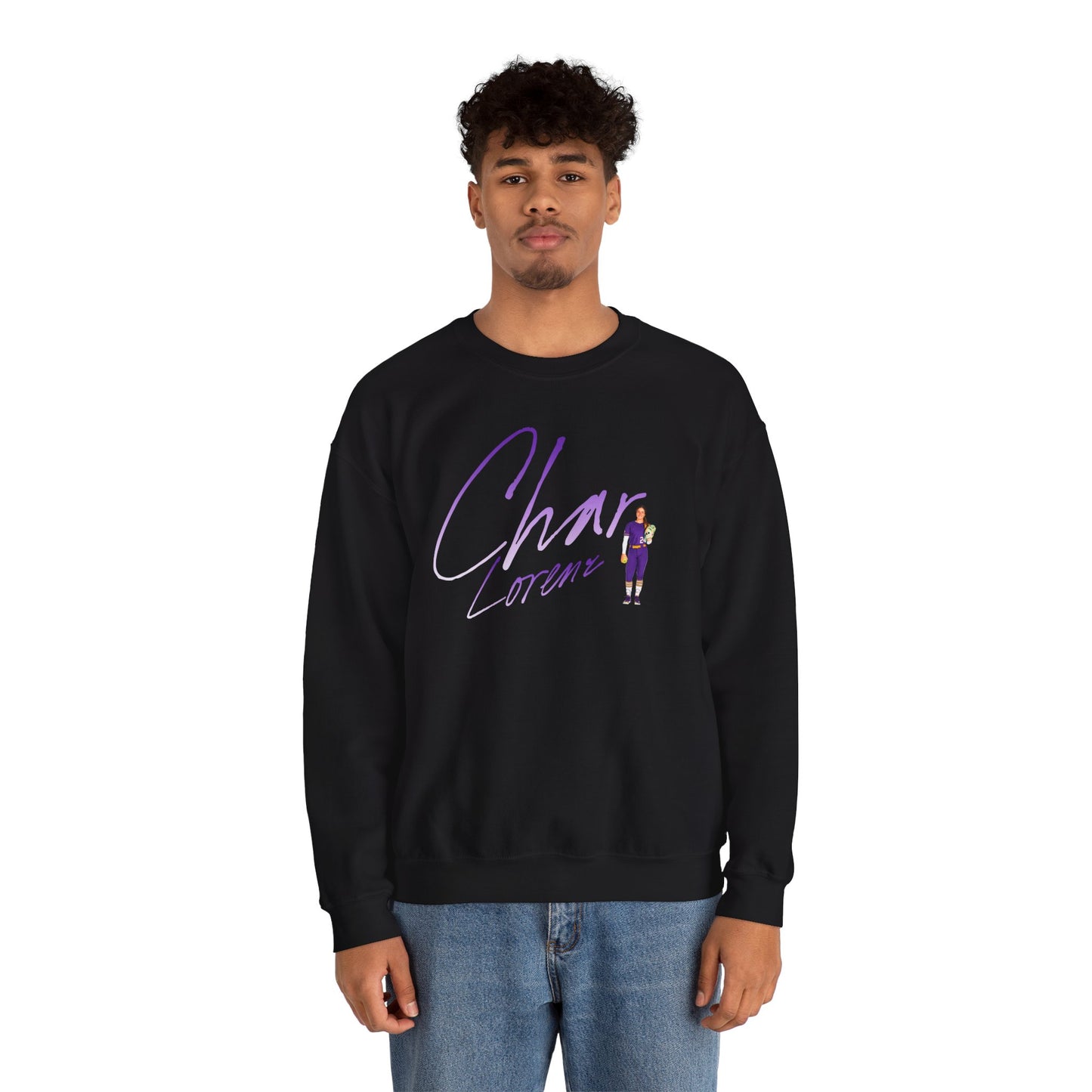 Char Lorenz Cursive Crewneck Sweatshirt