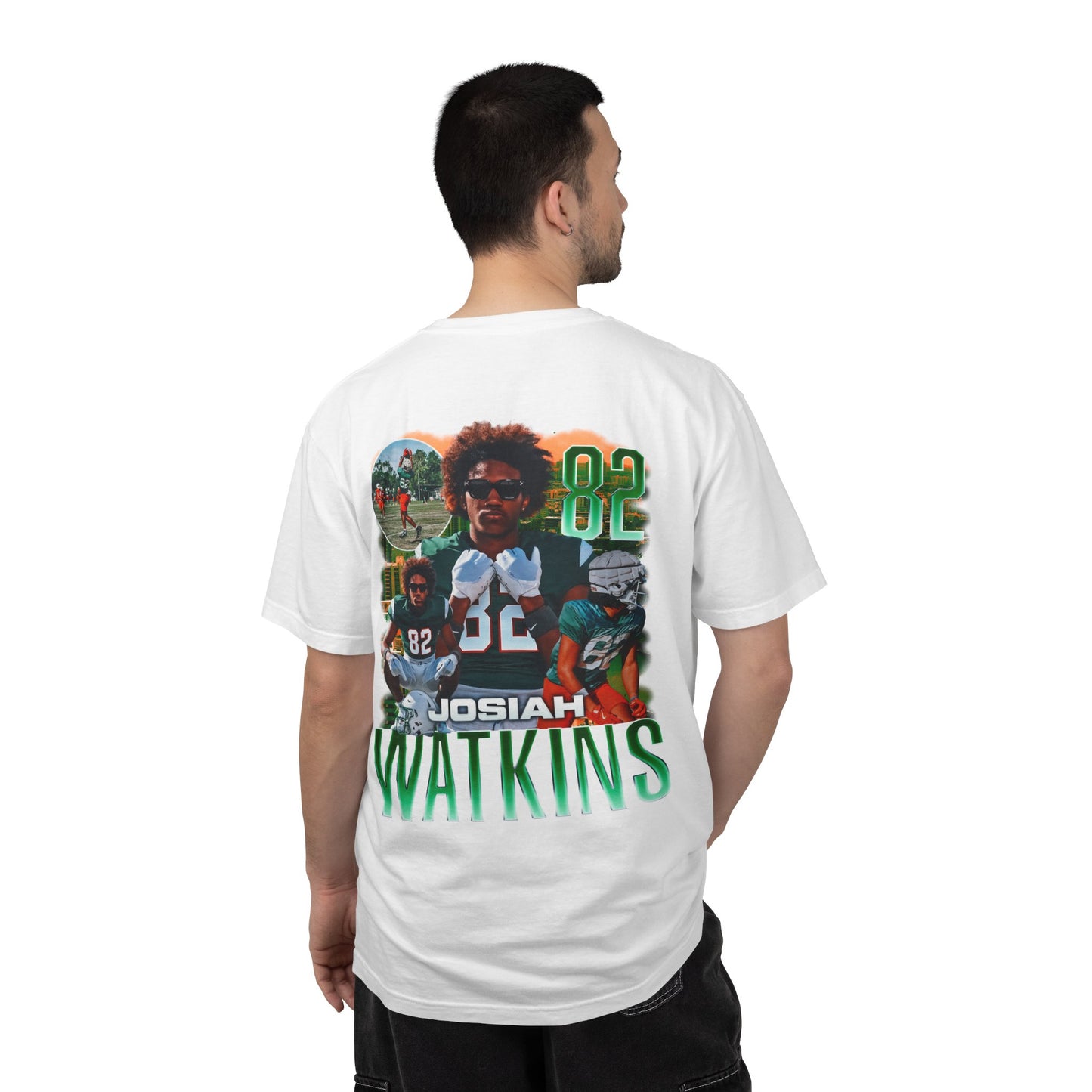 Josiah Watkins Logo Front & Back Premium Tee