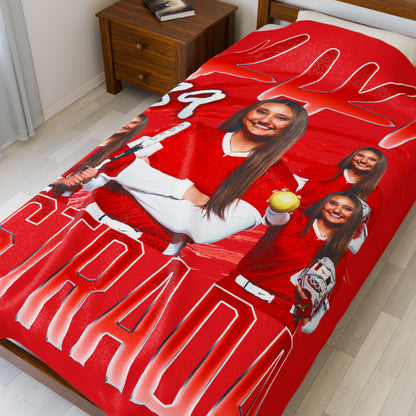 Kiki Estrada Single Color Combo 60"-80" Plush Blanket