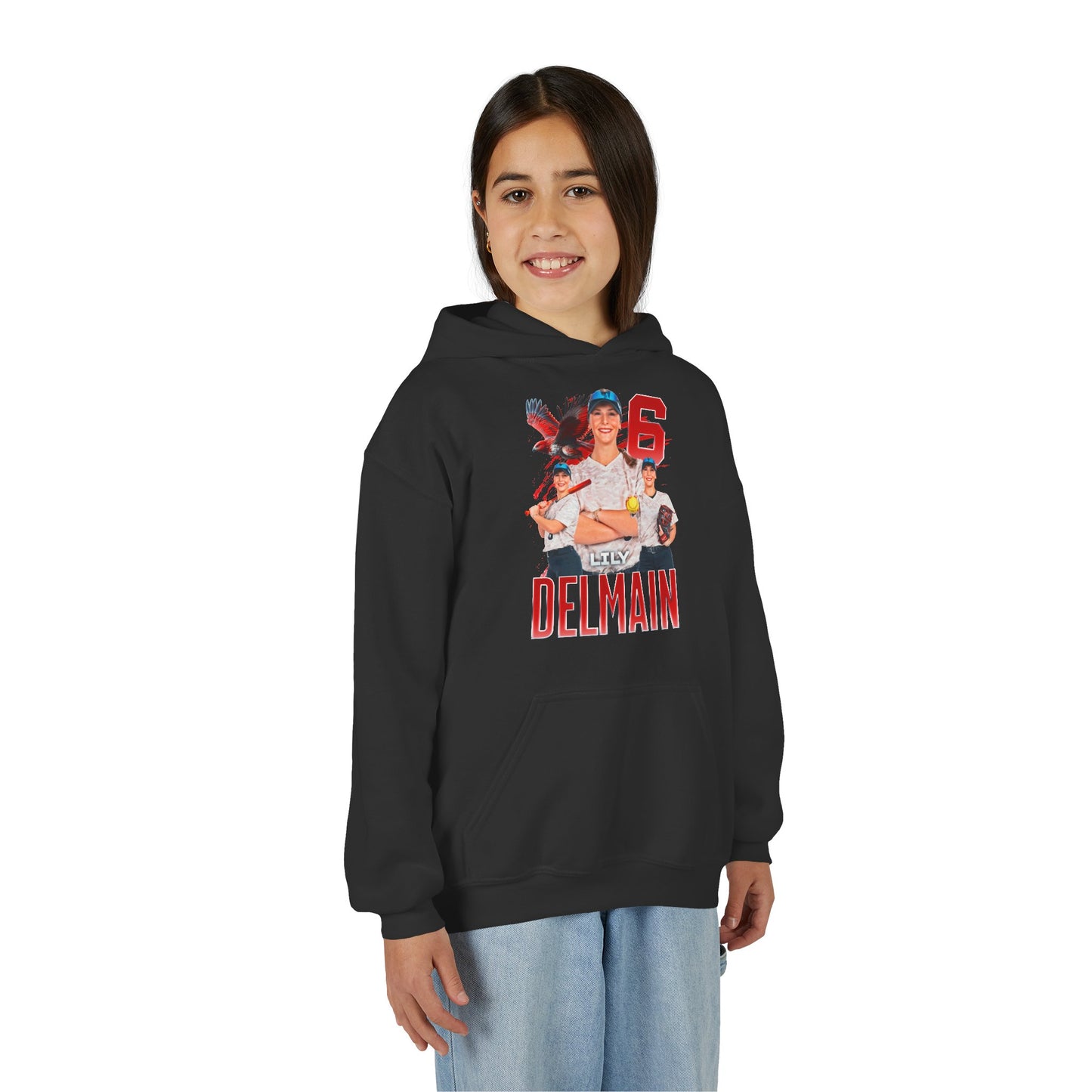 Lily Delmain Team Mascot Kids Hoodie