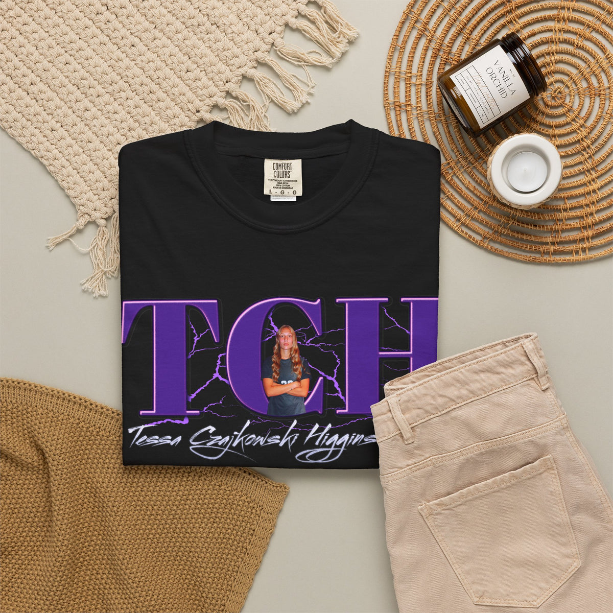 Tessa Czajkowski Higgins Big Initials Premium Tee