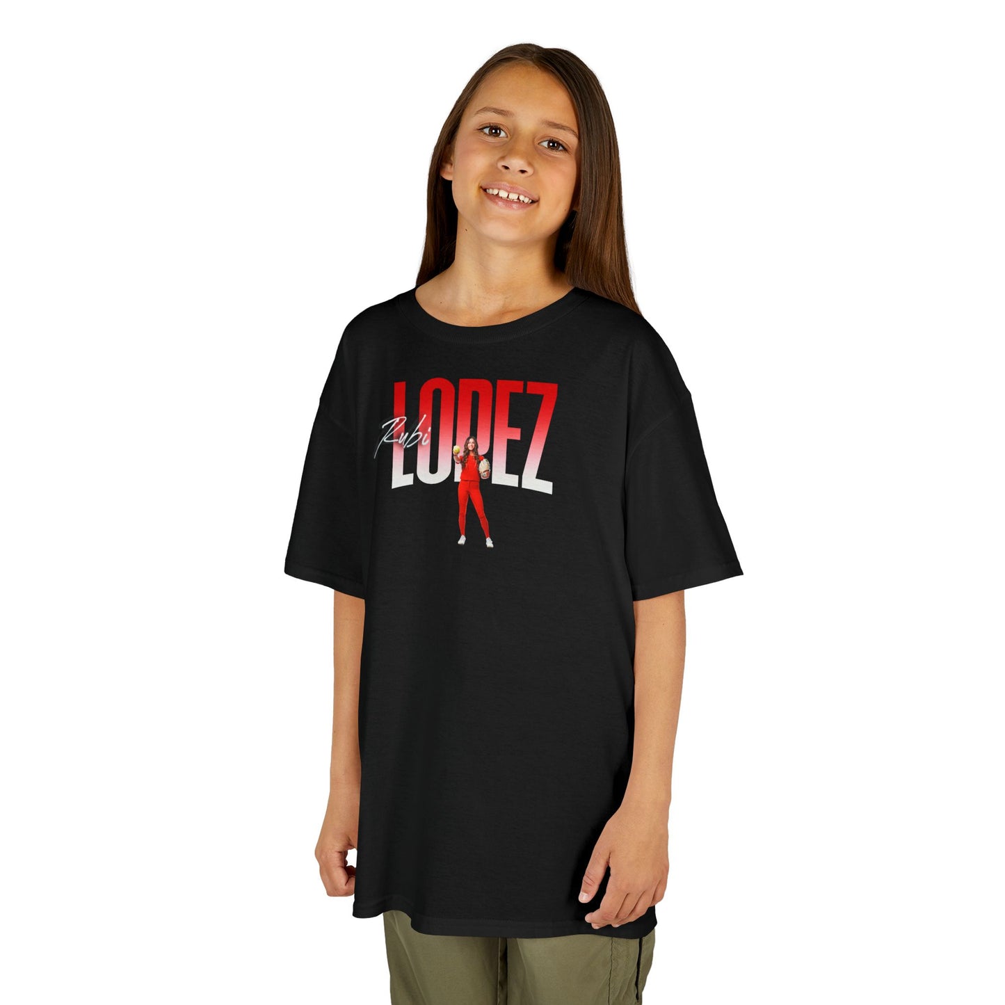 Rubi Lopez Big Last Name Kids Tee