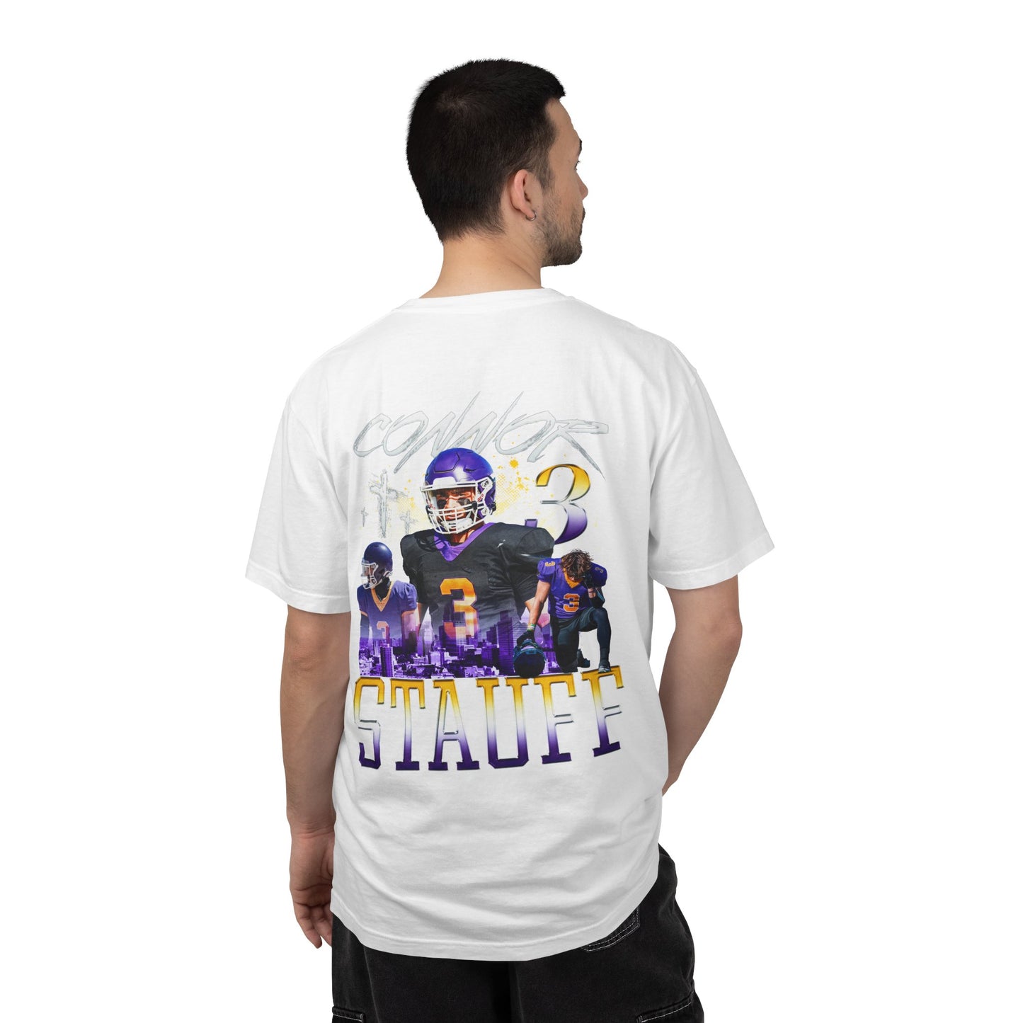 Connor Stauff Logo Front & Back Premium Tee