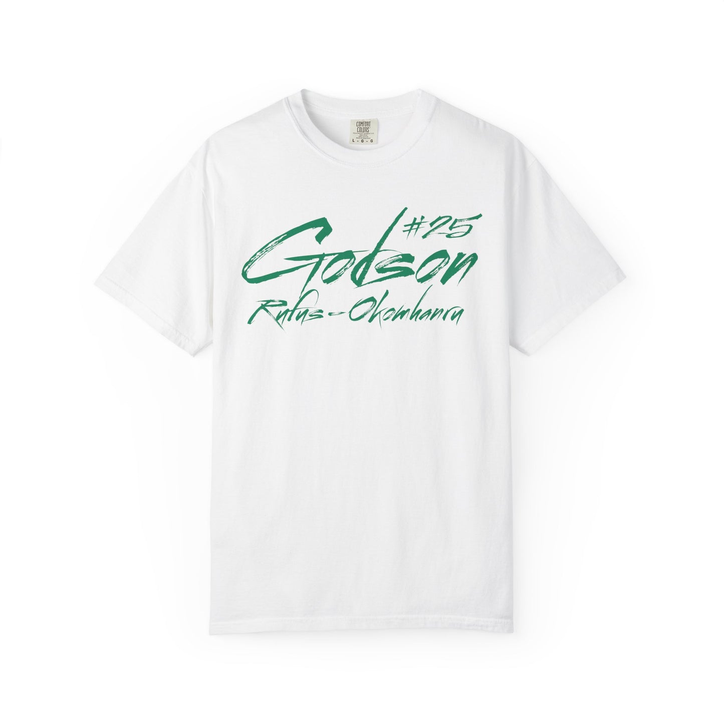 Godson Rufus-Okomhanru Cursive Name & Number Premium Tee