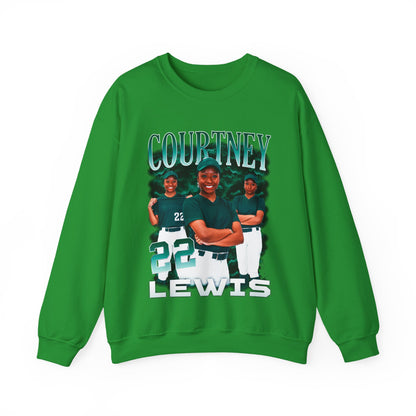 Courtney Lewis Colored & White Combo Crewneck Sweatshirt
