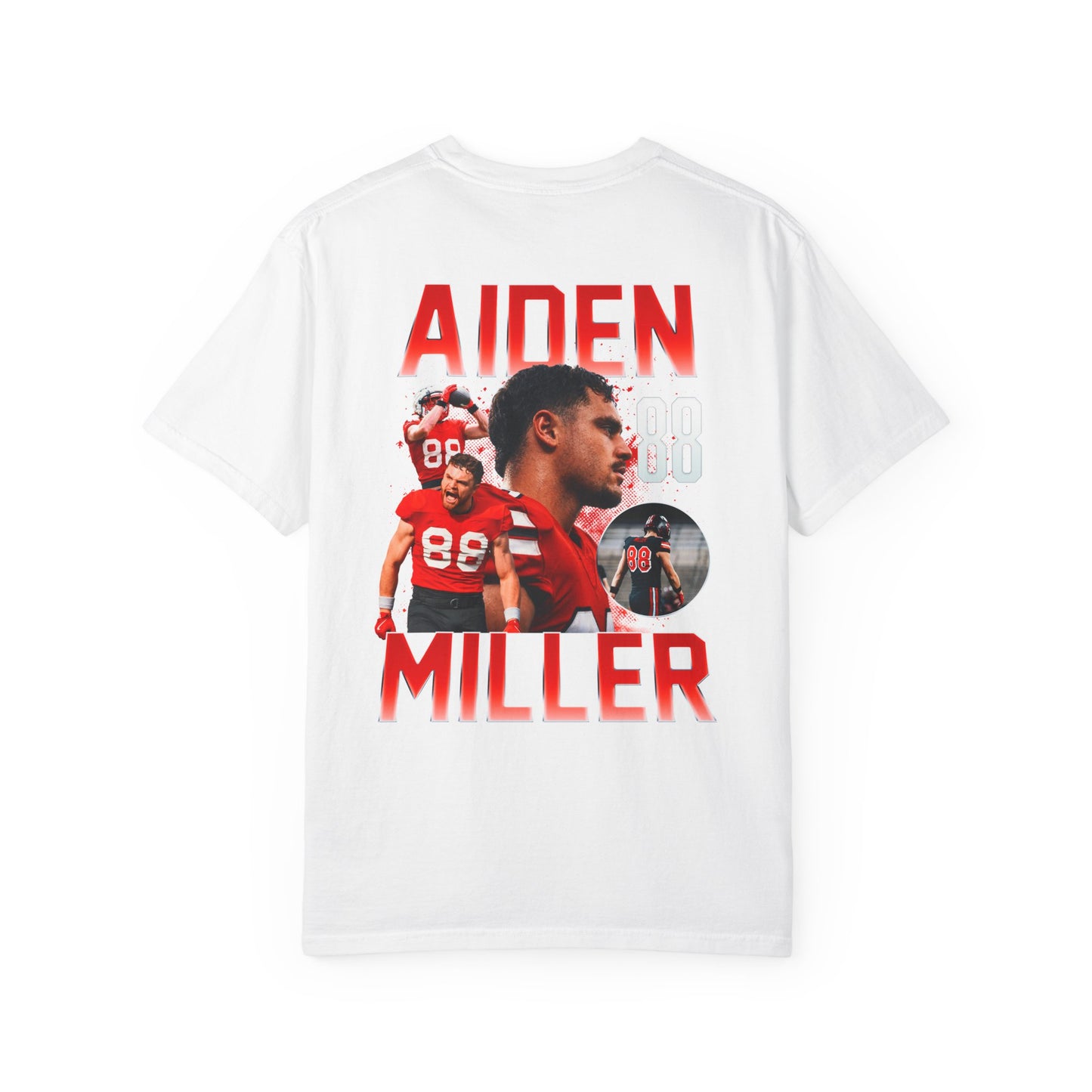 Aiden Miller Logo Front & Back Premium Tee