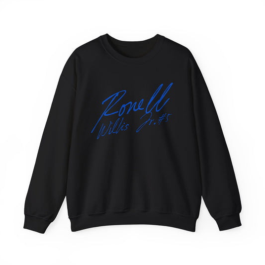 Ronell Willis Jr. Cursive Name & Number Crewneck Sweatshirt