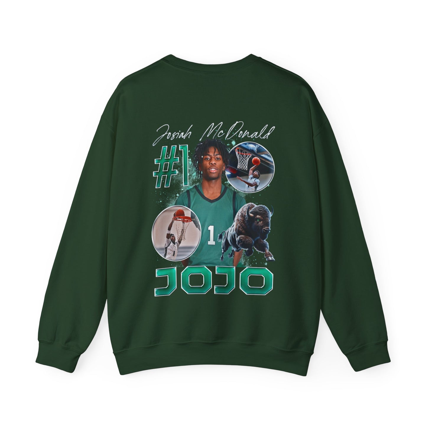 Josiah McDonald Logo Front & Back Crewneck