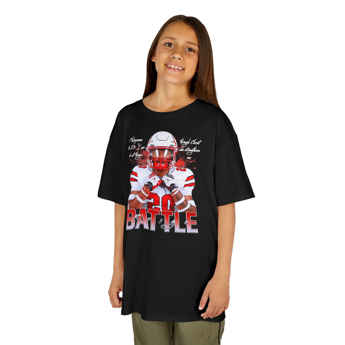 Reign Battle Featured Quote Kids Tee