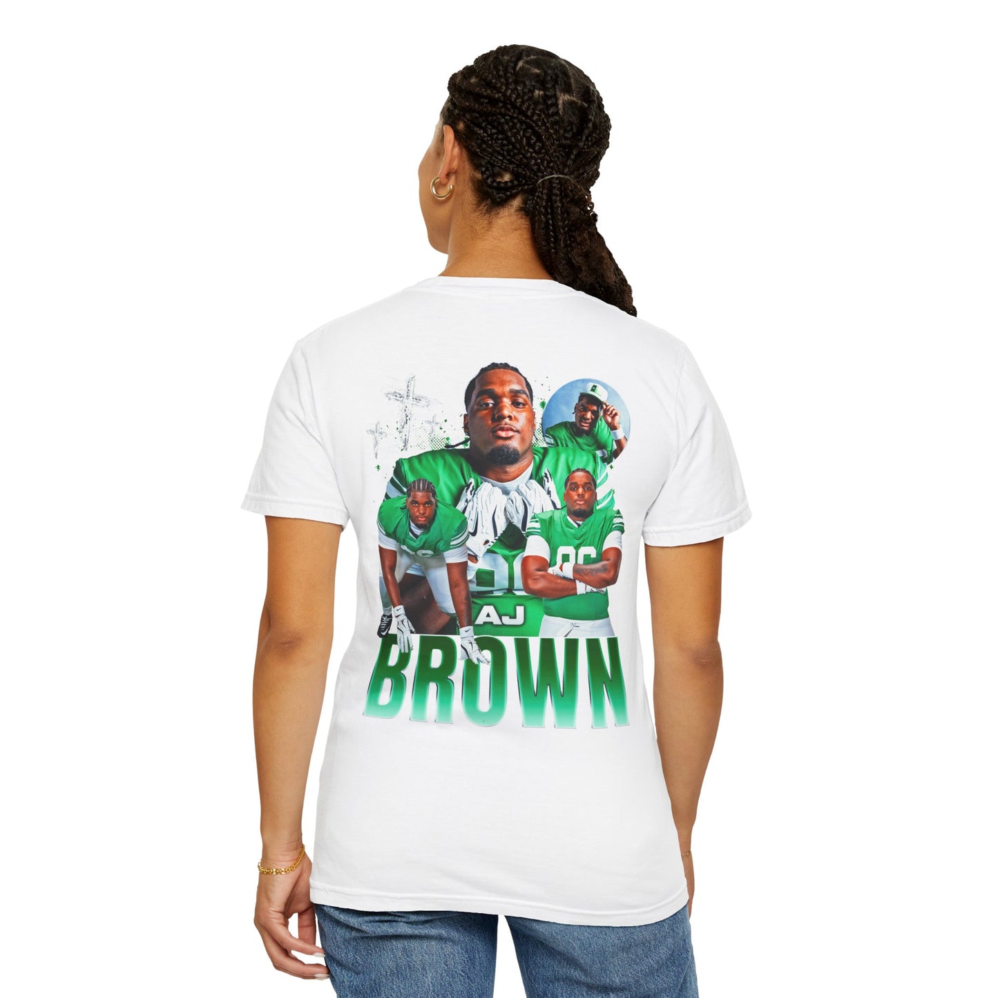 Aj Brown Logo Front & Back Premium Tee