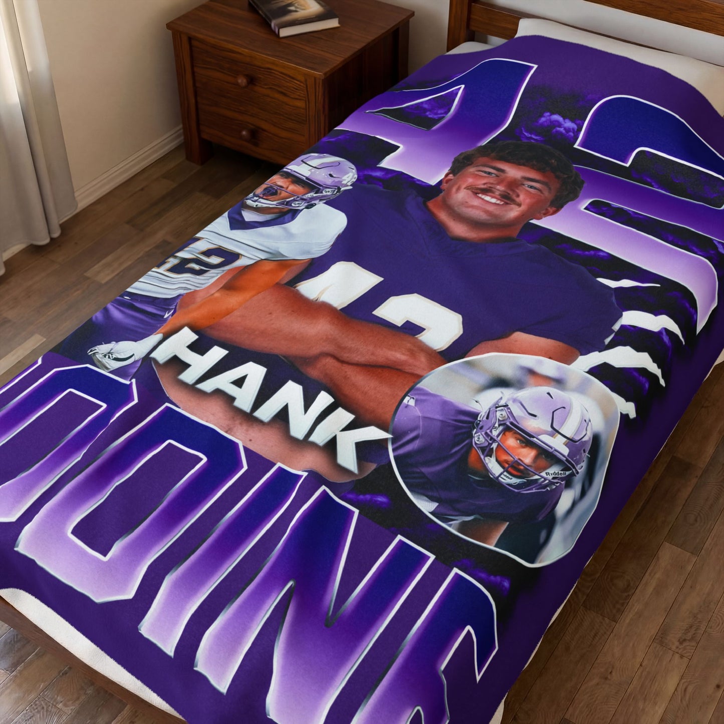 Hank Bodine 60"-80" Plush Blanket