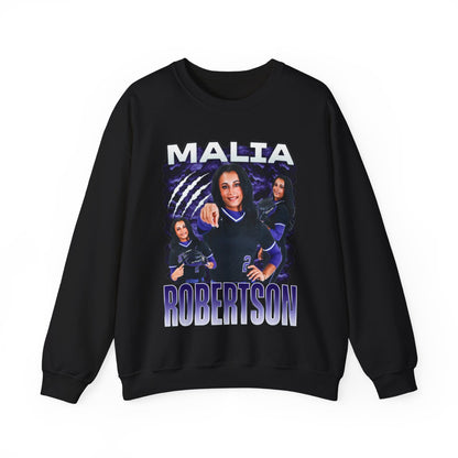 Malia Robertson White & Combo Colored Crewneck Sweatshirt