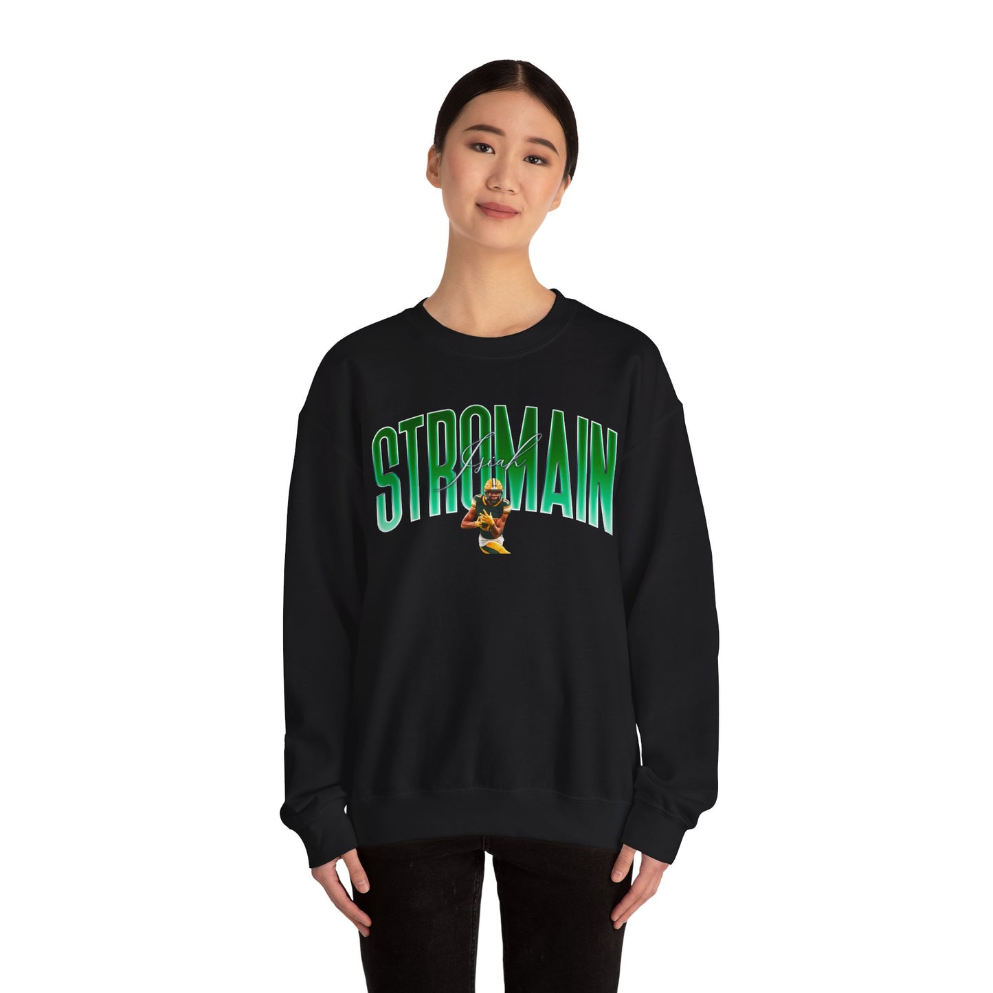 Isiah Stromain Big Last Name Crewneck Sweatshirt