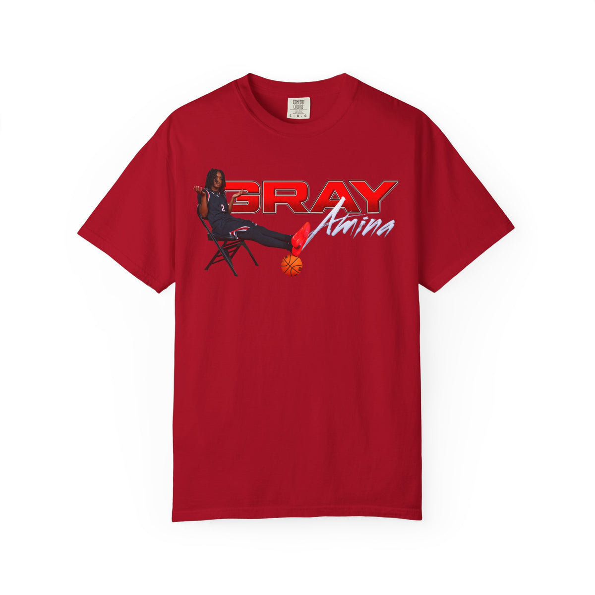 Amina Gray Big Last Name Premium Tee