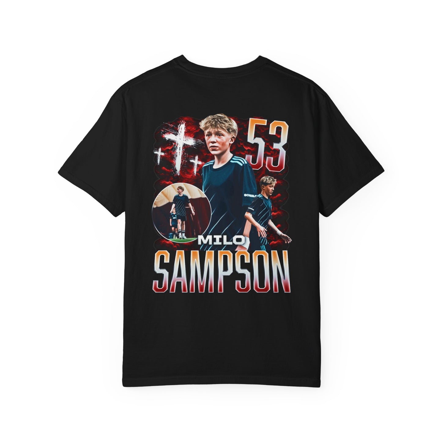 Milo Sampson Logo Front & Back Premium Tee