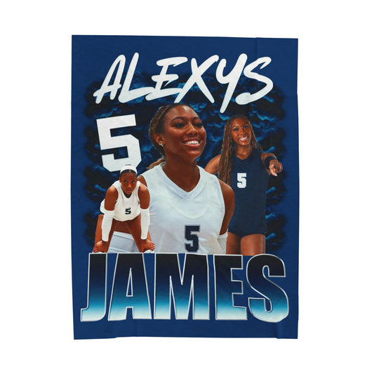 Alexys James 60"-80" Plush Blanket