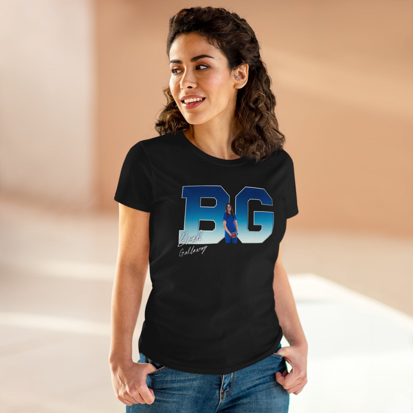Bradi Gallaway Big Initials Women's Tee