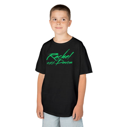 Rachel Davis Cursive Name & Number Kids Tee