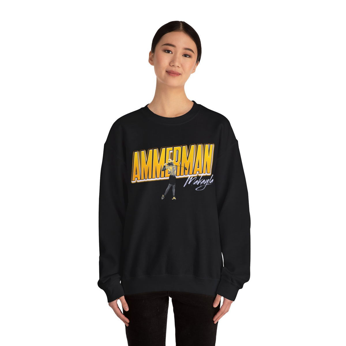 Makayla Ammerman Cursive Combo Colored Crewneck Sweatshirt
