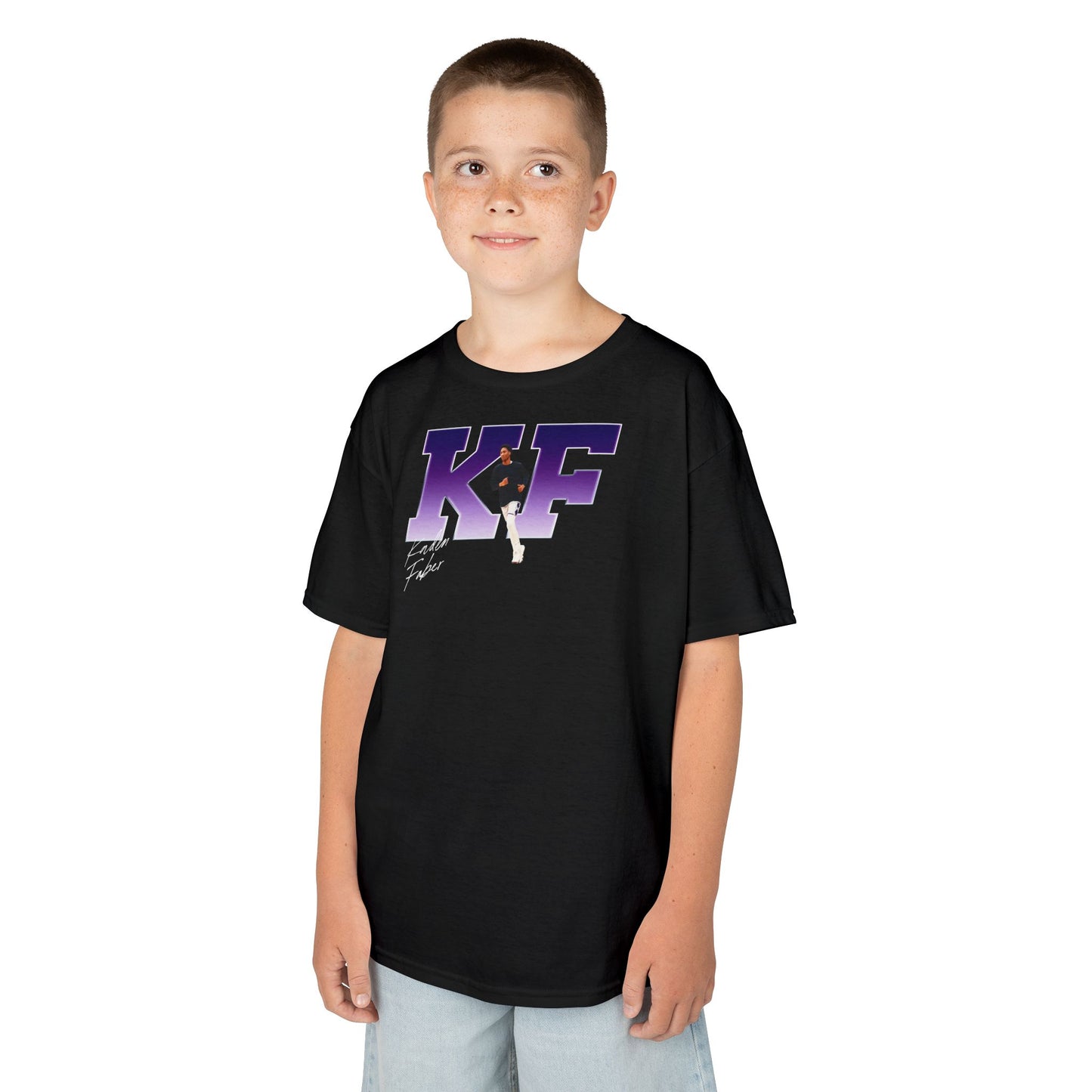 Kaden Faber Big Initials Kids Tee