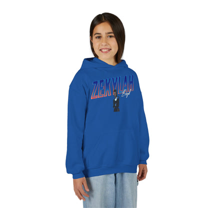 Zekylah Boyd Cursive Combo Kids Hoodie