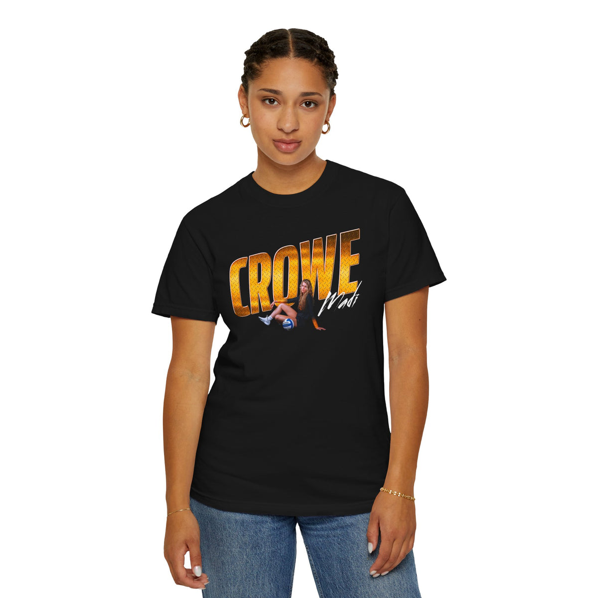 Madi Crowe Cursive Combo Colored Premium Tee