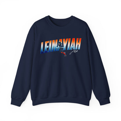 Leinayiah Jex Cursive Combo Colored Crewneck Sweatshirt