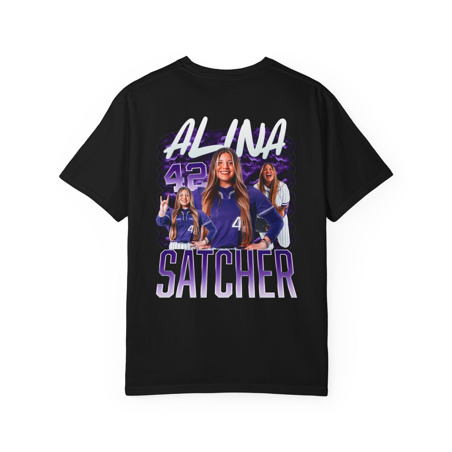 Alina Satcher Logo Front & Back Premium Tee