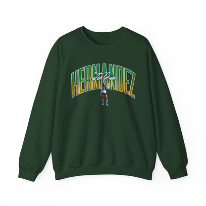 Jules Hernandez Cursive Name & Number Crewneck Sweatshirt