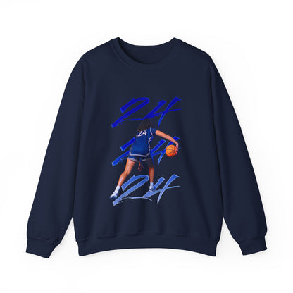 Kadynce Couture Number Scribble Crewneck Sweatshirt