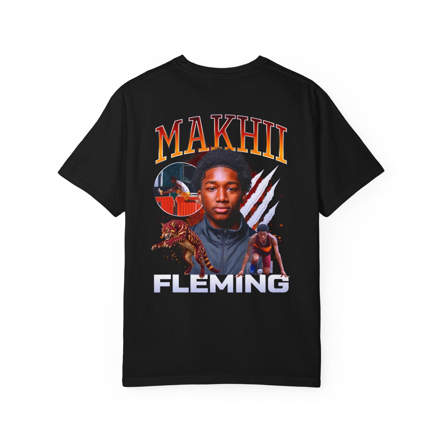 Makhii Fleming Logo Front & Back Premium Tee