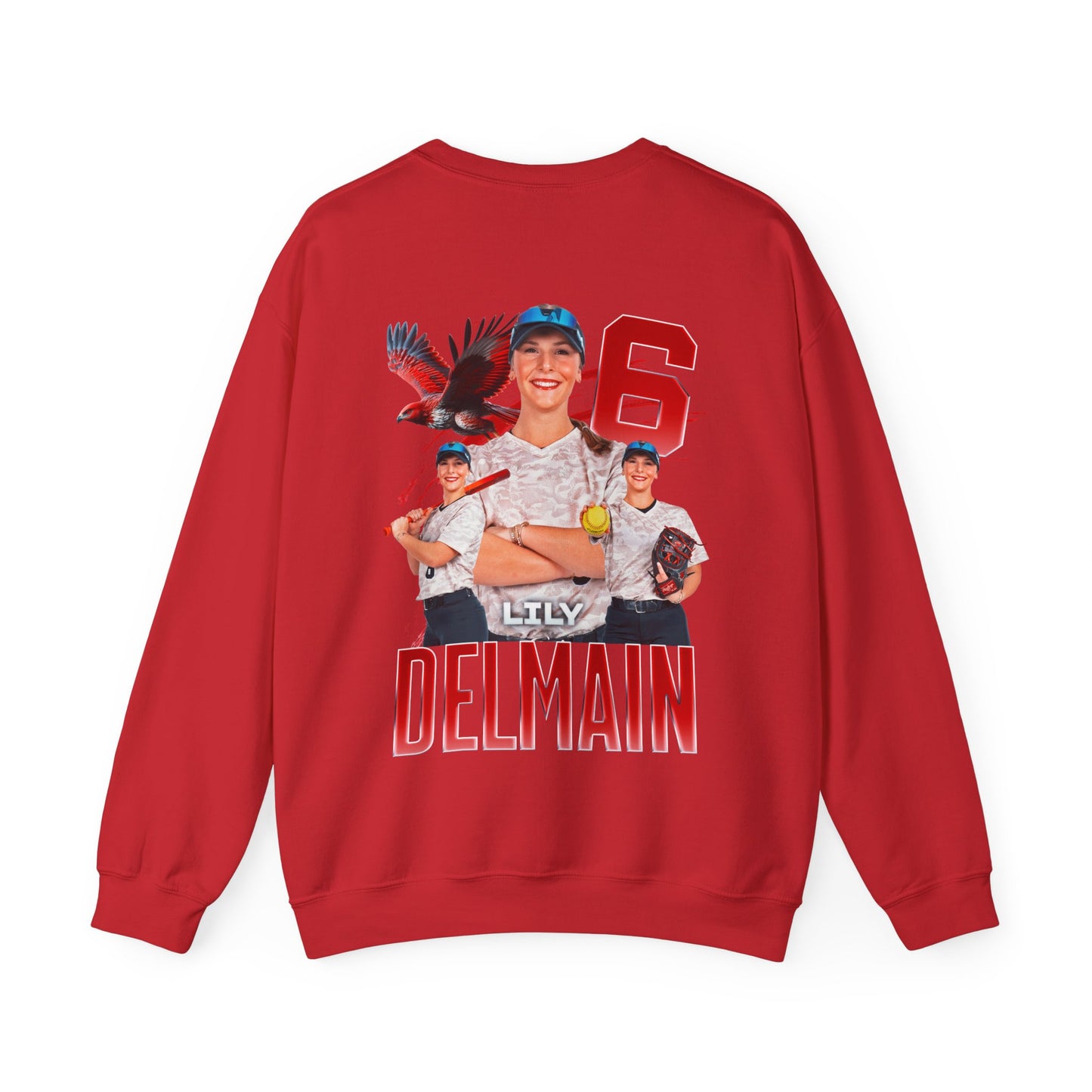 Lily Delmain Logo Front & Back Crewneck