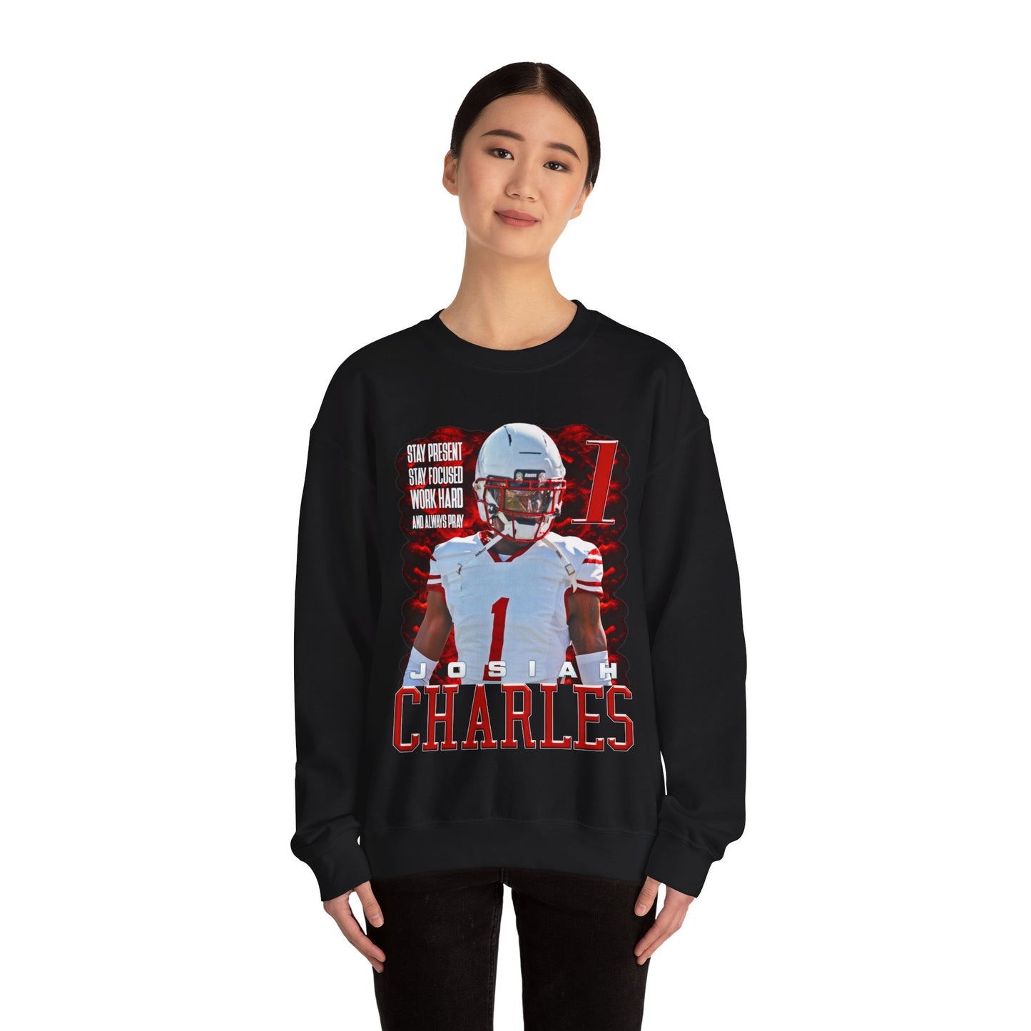 Josiah Charles Featured Quote Crewneck Sweatshirt