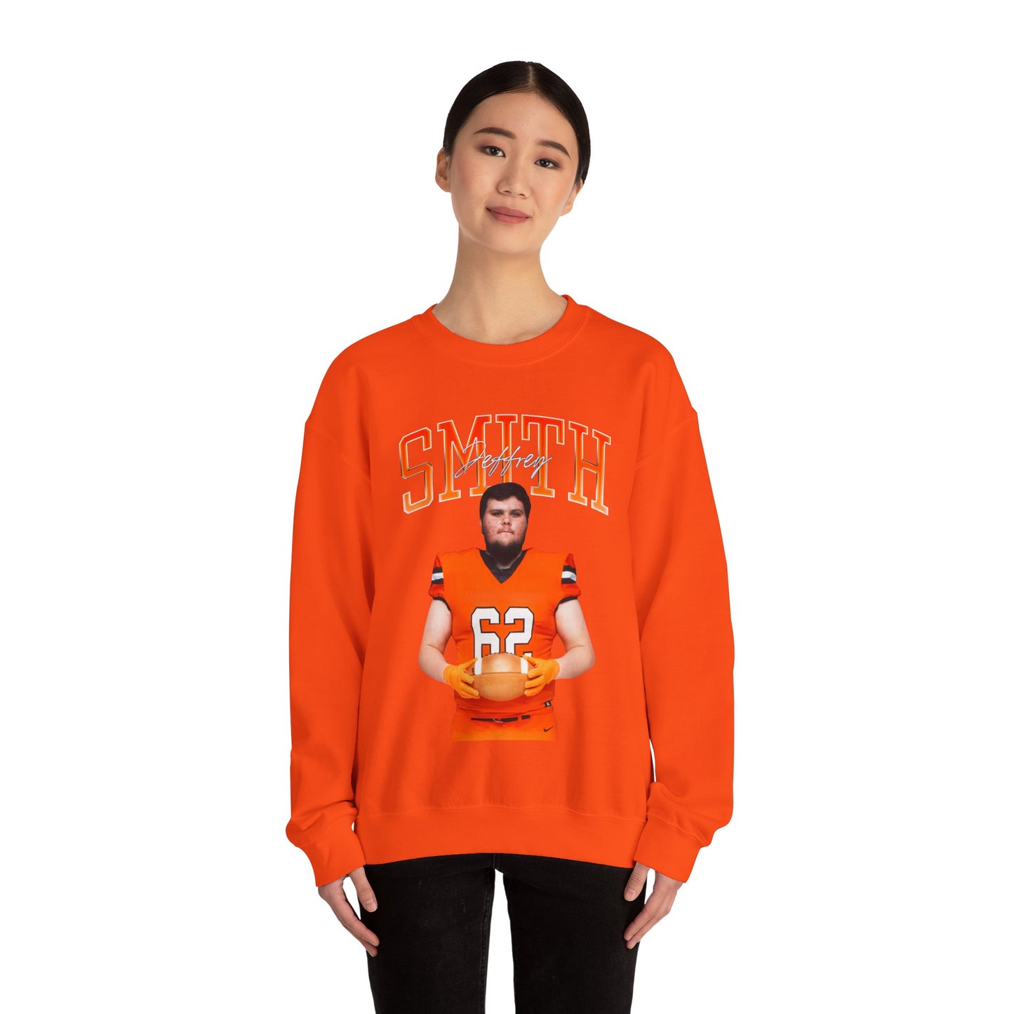 Jeffrey Smith Curved Combo Colored Crewneck Sweatshirt